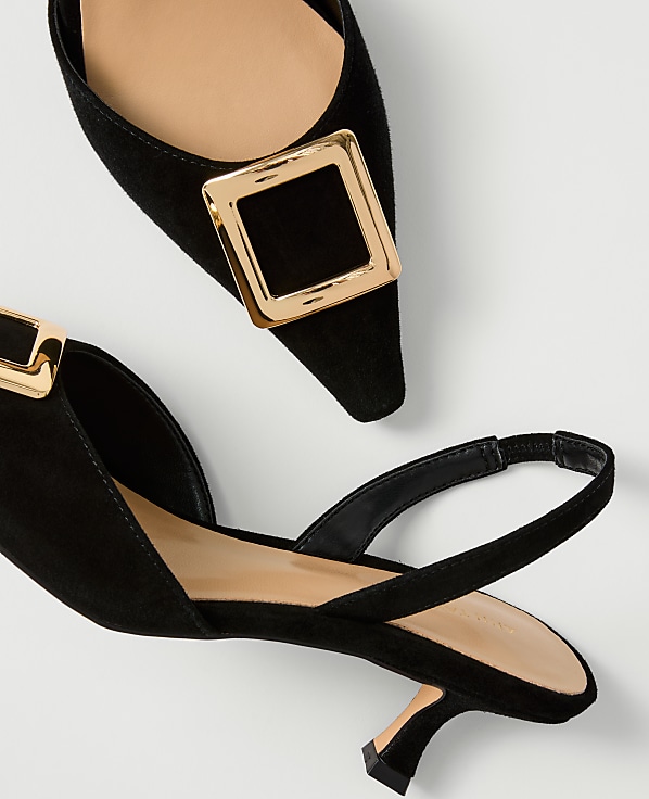 Suede Slingback Pump