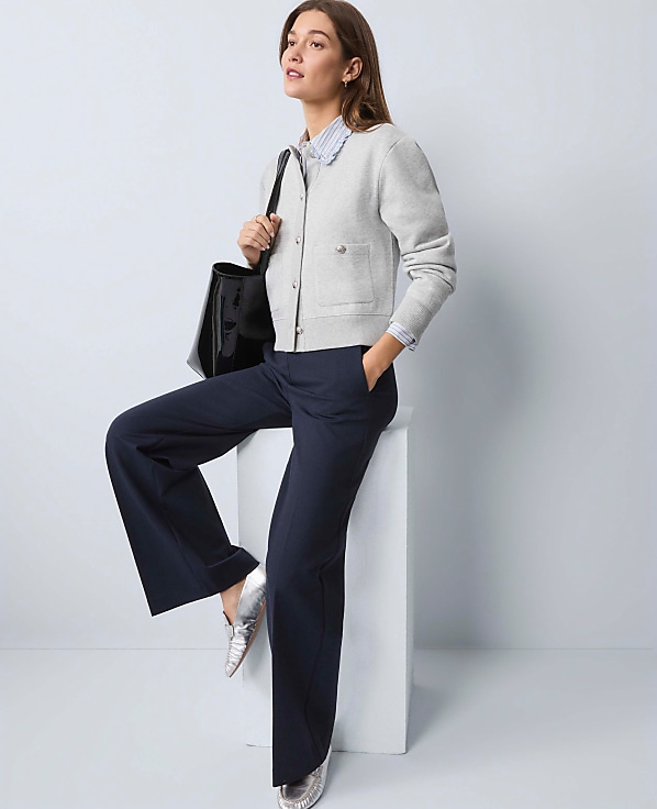 Weekend Easy Perfect Wide-Leg Pant in Ponte