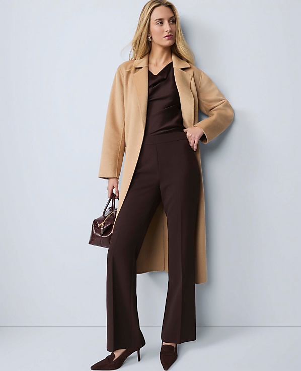 Belted Notch Collar Coat