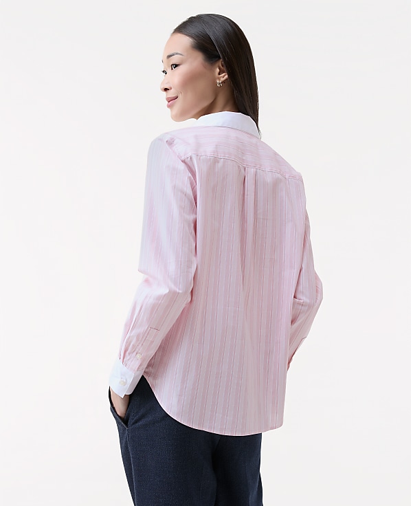 Petite Striped Relaxed Perfect Shirt