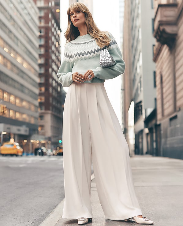 The Triple Pleat Palazzo Pant