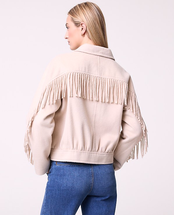 Weekend Fringe Bomber Jacket