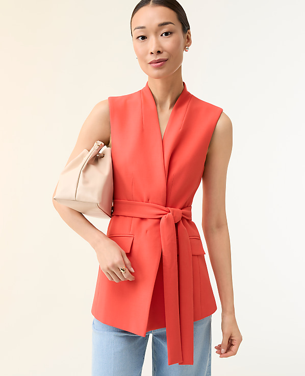 The Belted Long Vest
