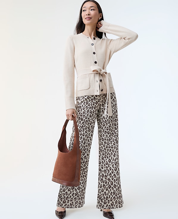 The Wide-Leg Jean in Animal Print