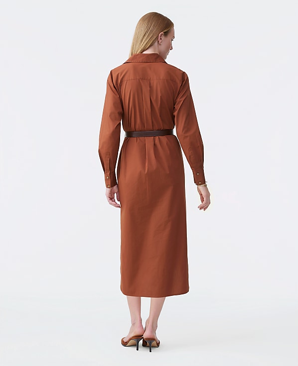 Belted Midi Shirtdress