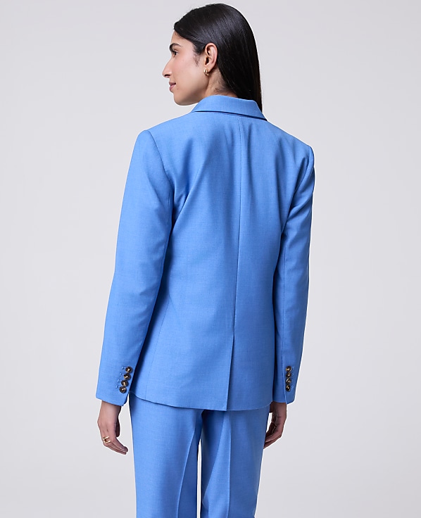 The Single Button Blazer in Luxe Twill