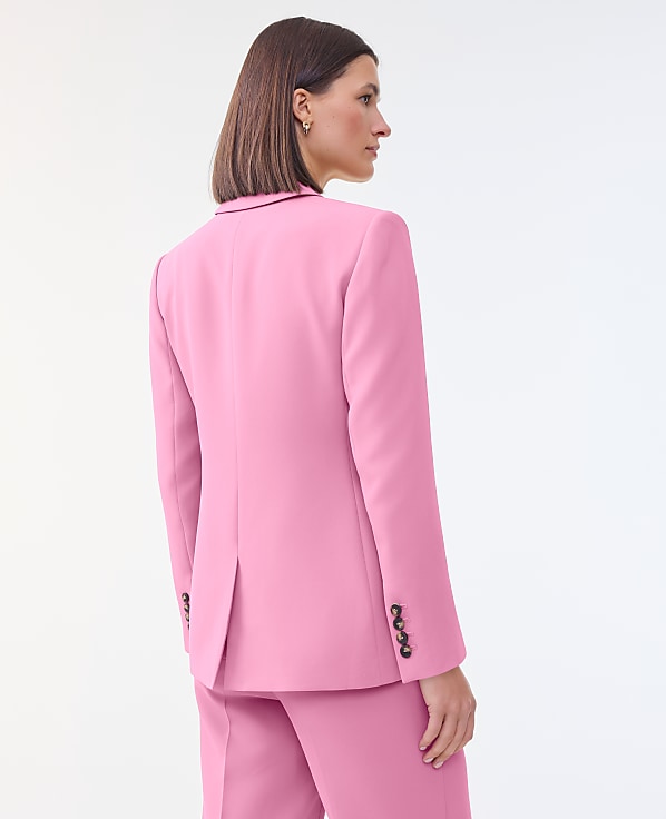 The Cutaway Blazer in Fluid Crepe