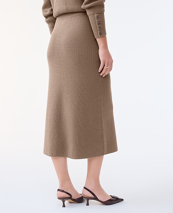 Ribbed Sweater Skirt