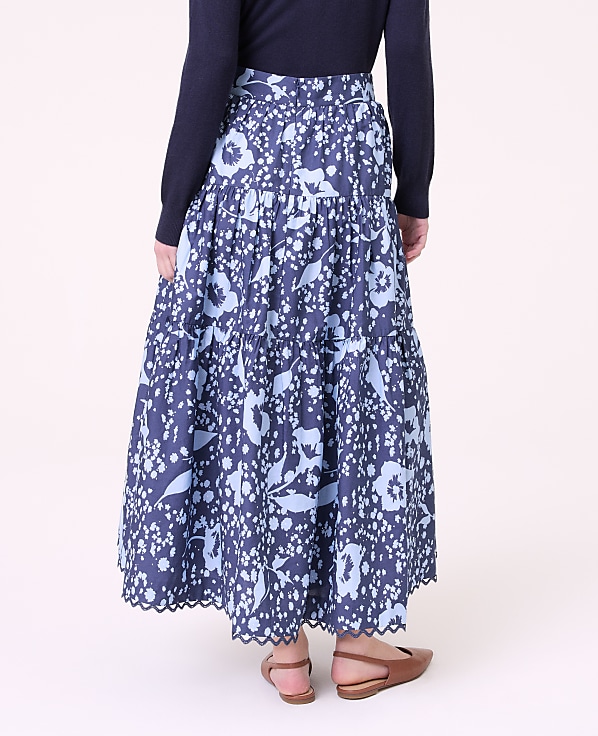 Weekend Floral Tiered Skirt