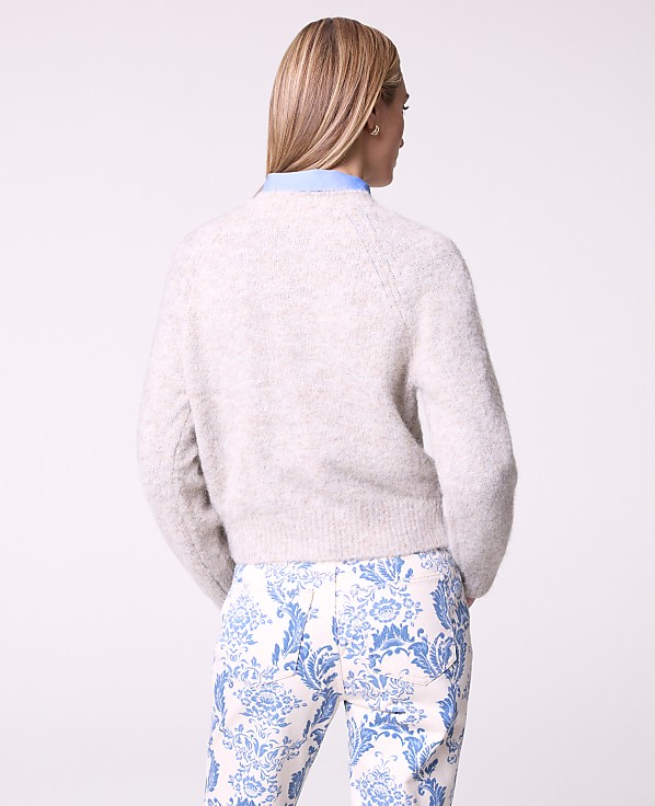 Weekend Cozy Crew Neck Cardigan