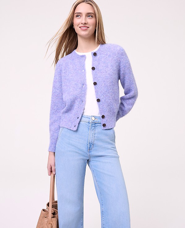 Weekend Cozy Crew Neck Cardigan