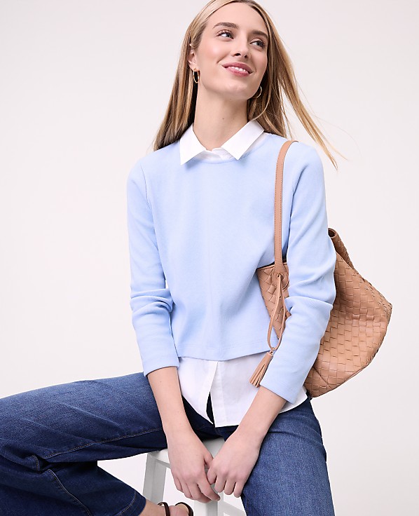 Weekend Layered Mix Media Top