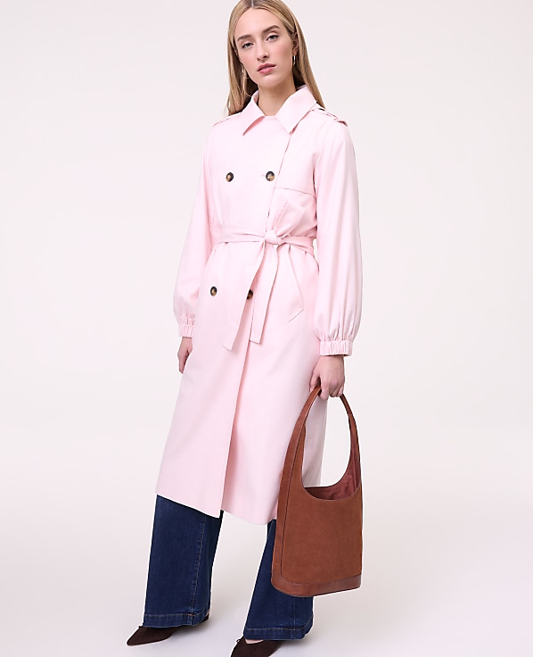 Weekend Hooded Trench Coat