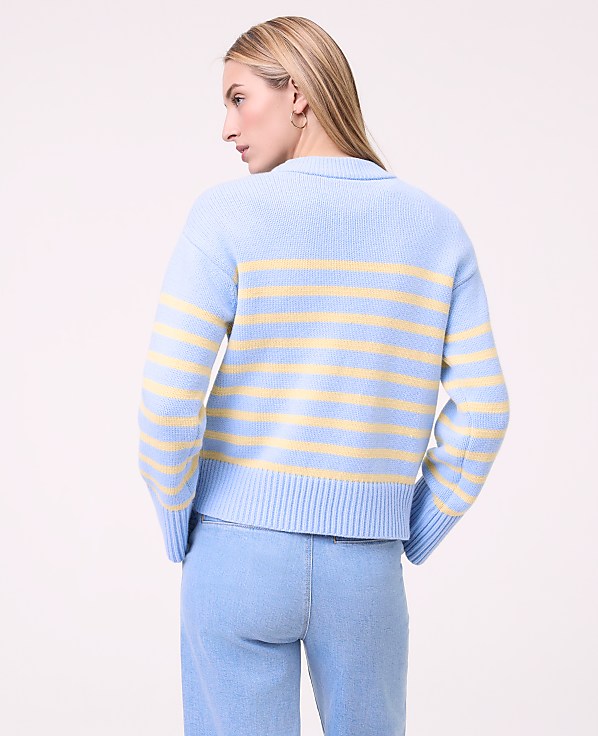 Weekend Striped Crew Neck Sweater