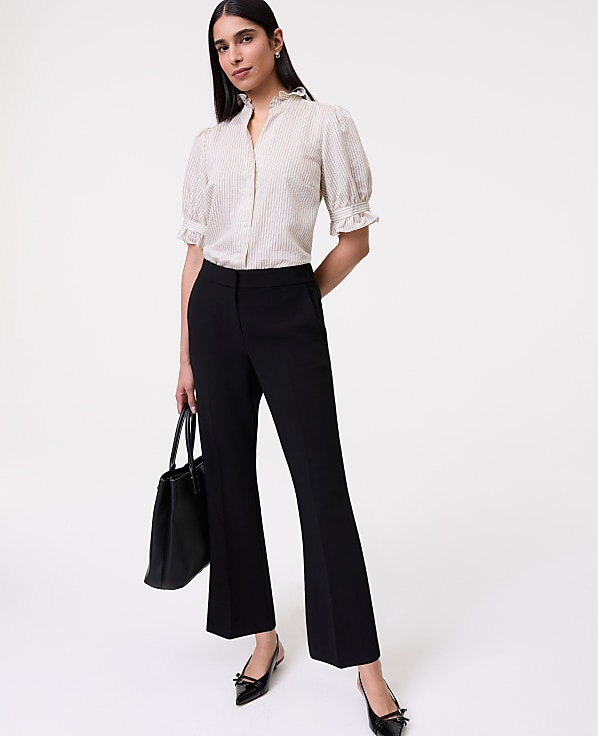 The Tall Relaxed Jayne Trouser in Textured Crepe