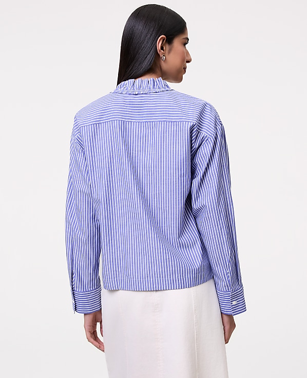 Striped Ruffle Shirt