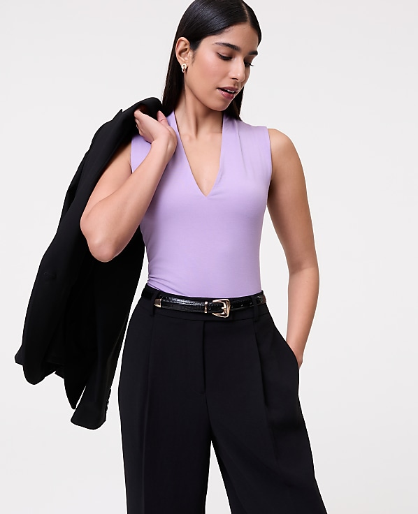 Sleeveless V-Neck Top