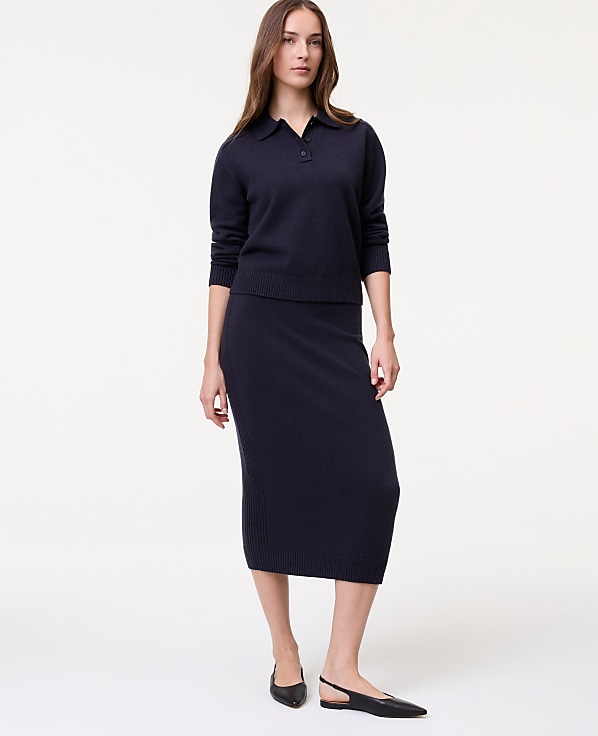 Petite Weekend Sweater Pencil Skirt