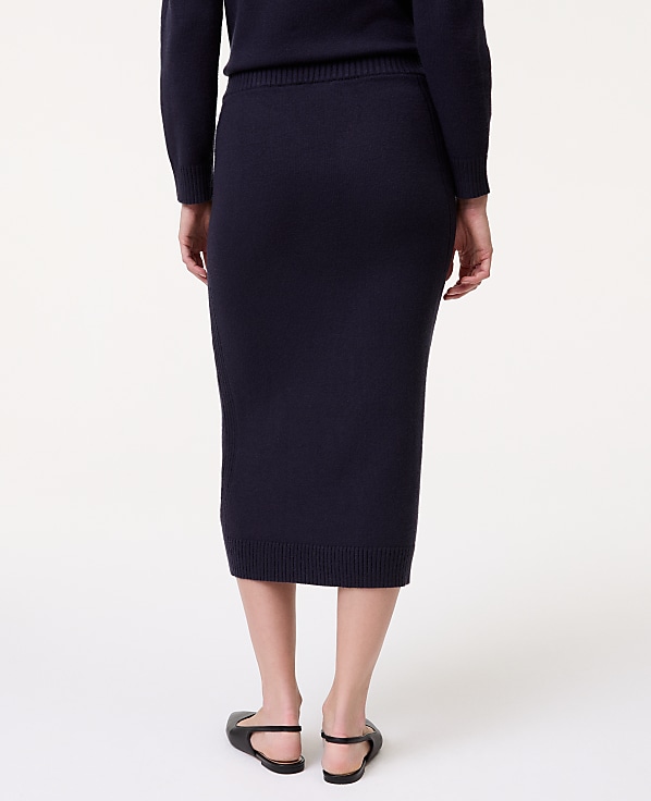 Petite Weekend Sweater Pencil Skirt