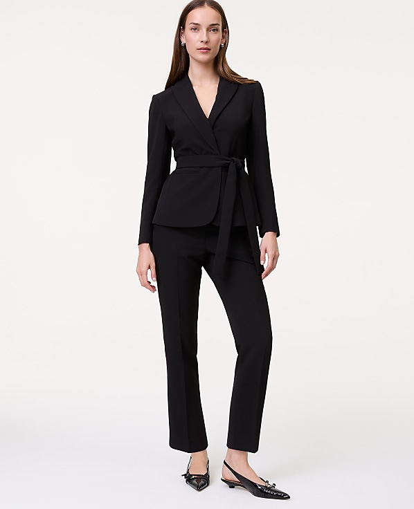 The Petite Relaxed Ankle Pant in Fluid Crepe