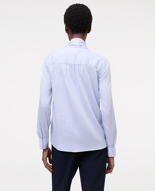 Striped Bow Blouse