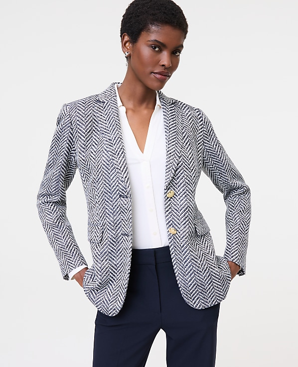 The Greenwich Blazer in Herringbone Tweed