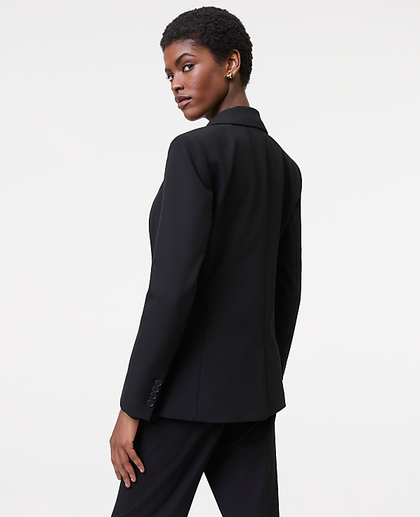 The Fitted Long Blazer in Seasonless Stretch