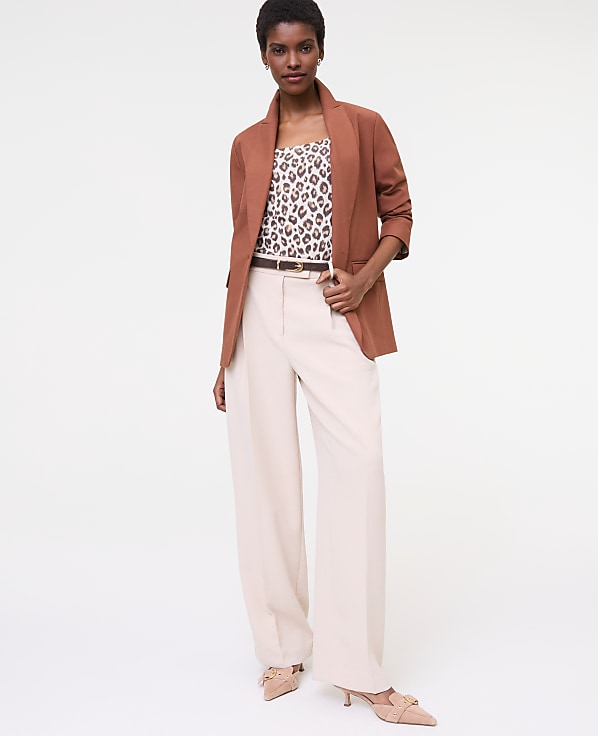The Longline Blazer in Bi-Stretch Twill