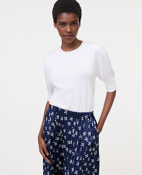 Button Sweater Tee