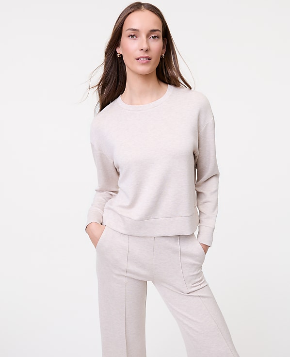 Petite Weekend Crew Neck Sweatshirt in CloudPlush