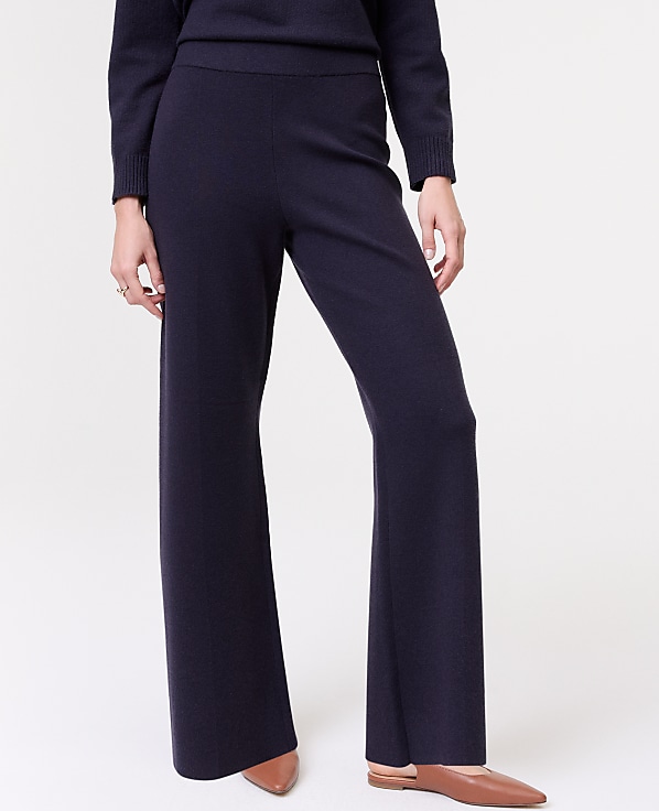 Weekend Easy Fit Wide-Leg Sweater Pant