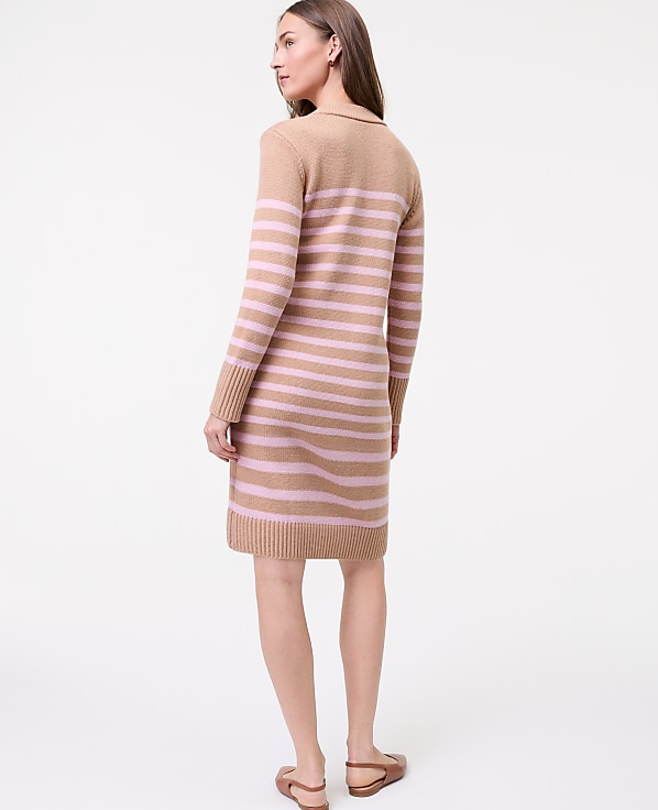 Weekend Striped Sweater Shift Dress