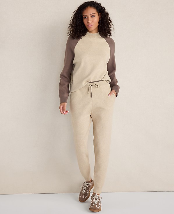 Haven Well Within Viscose Blend Colorblock Crewneck