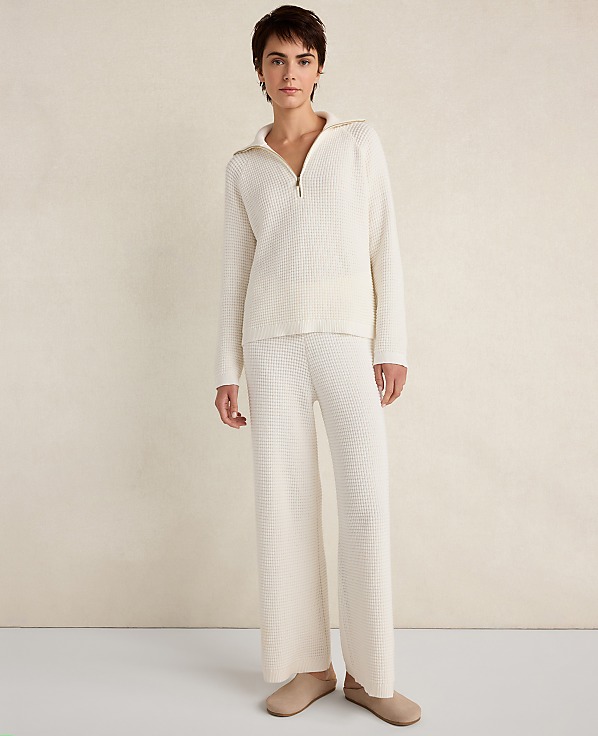 Haven Well Within Organic Cotton Cashmere Waffle Pullover