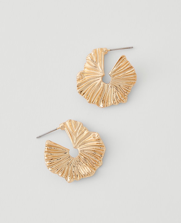 Textured Hoop Earrings
