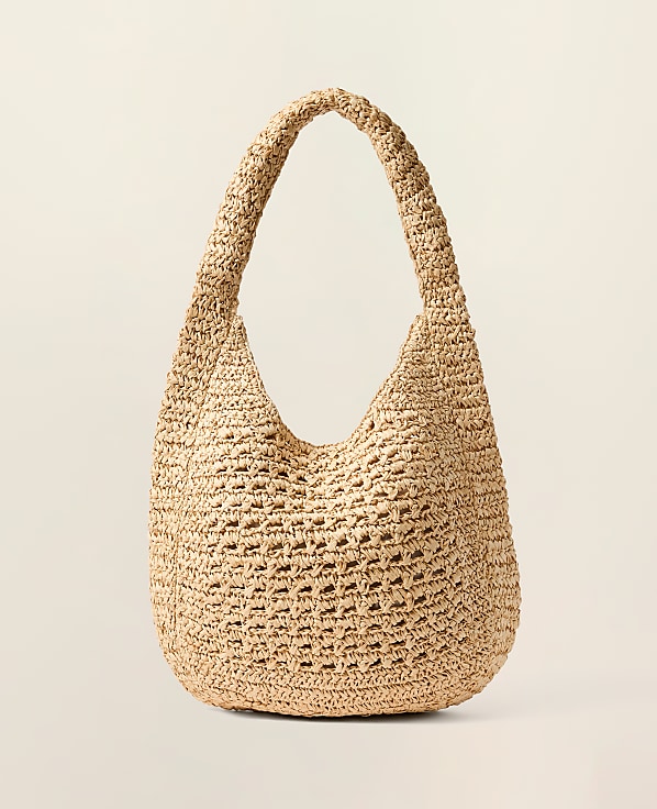 Oversized Raffia Tote