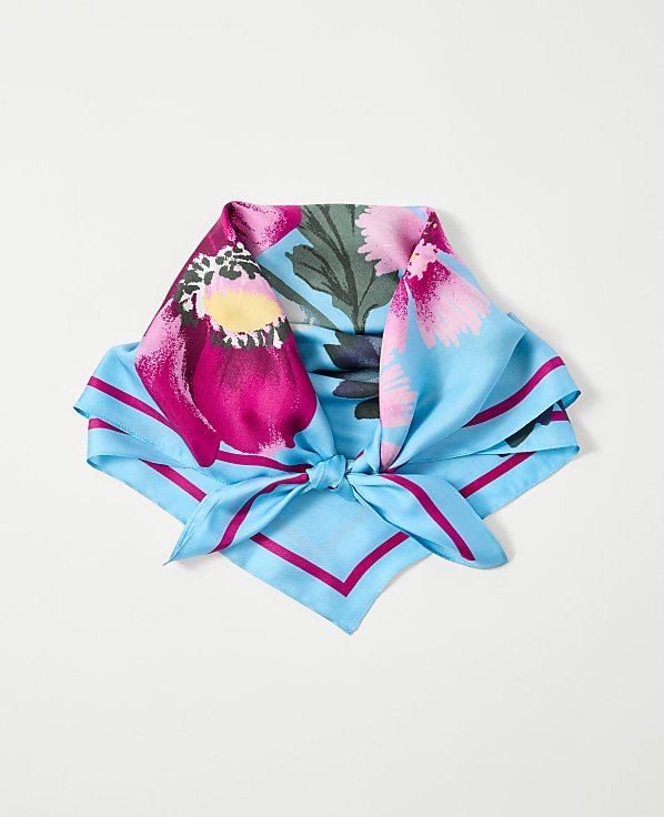 Weekend Floral Silk Scarf