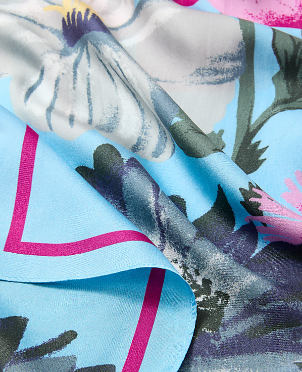 Weekend Floral Silk Scarf