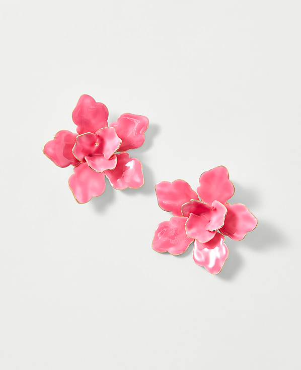 Floral Statement Stud Earrings