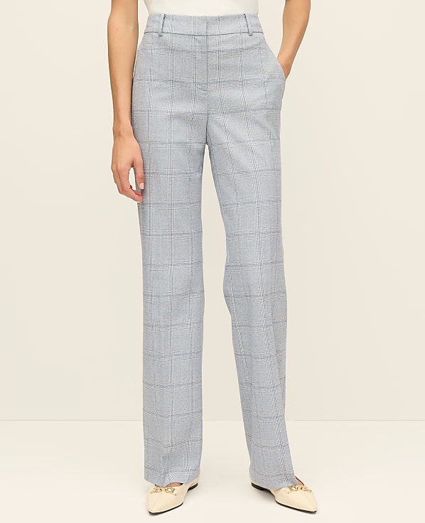 The Mid Rise Trouser in Plaid