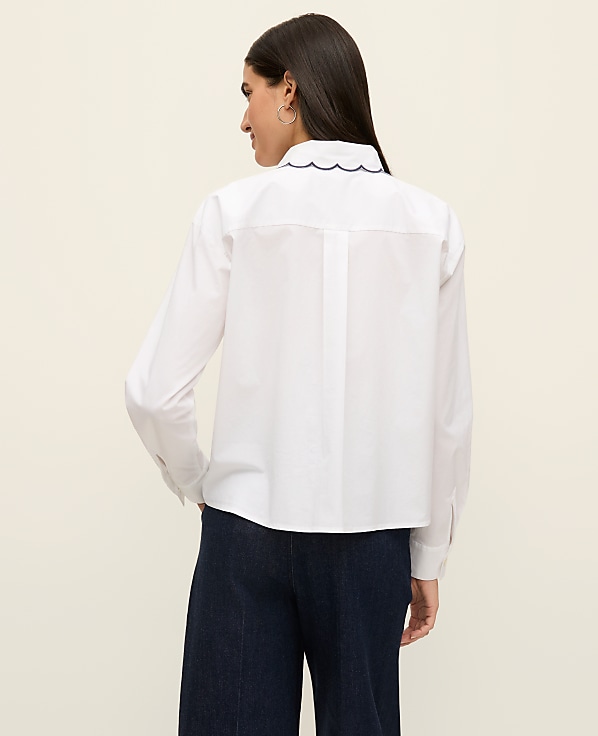 Scallop Trimmed Shirt