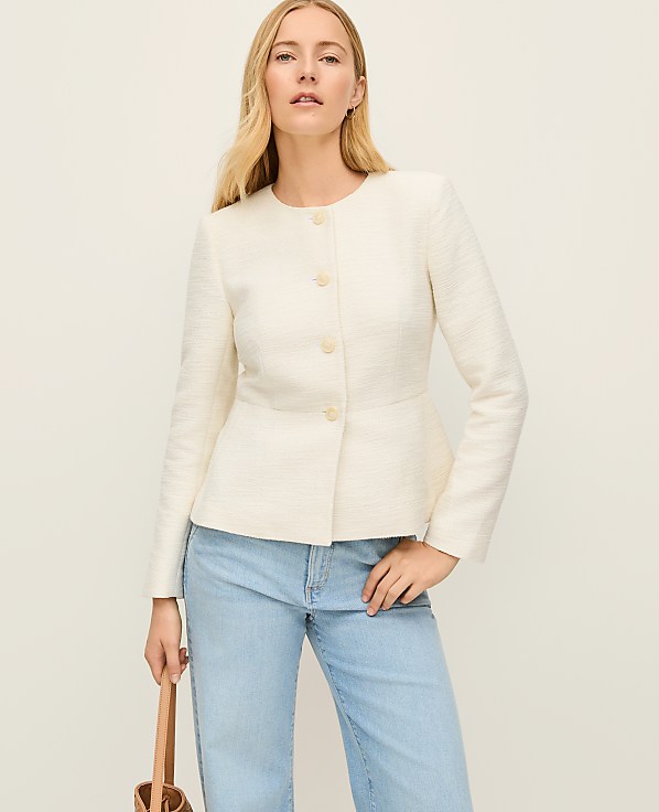 Tweed Peplum Jacket