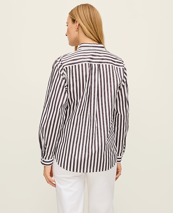 Striped Oversized Pocket Shirt