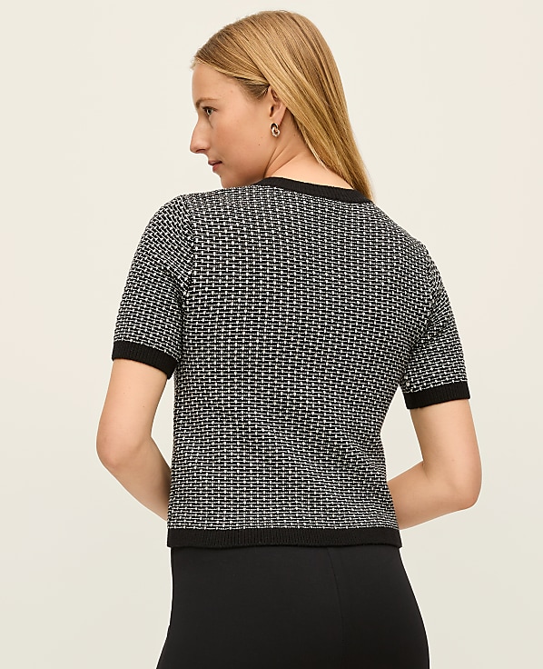Geo Stitch Cardigan