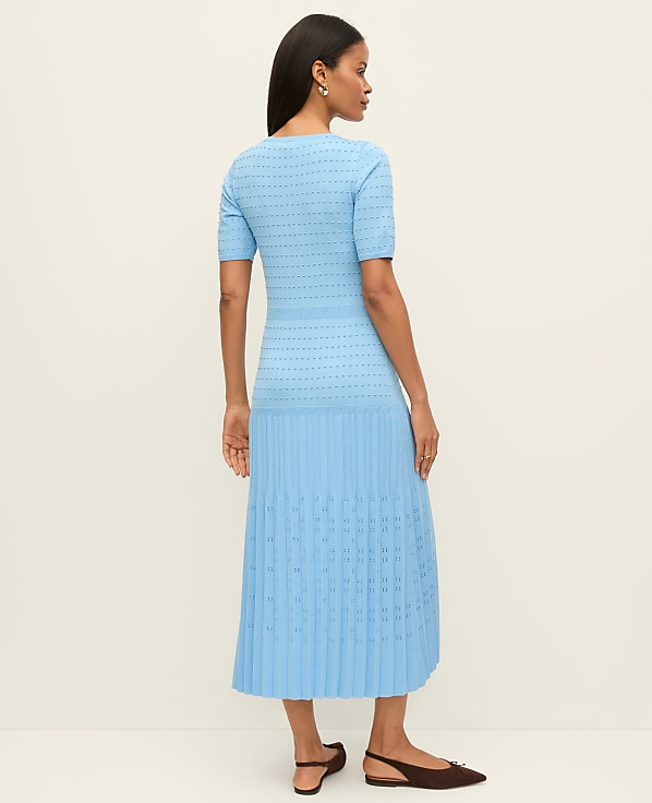 Petite Mixed Stitch Sweater Dress