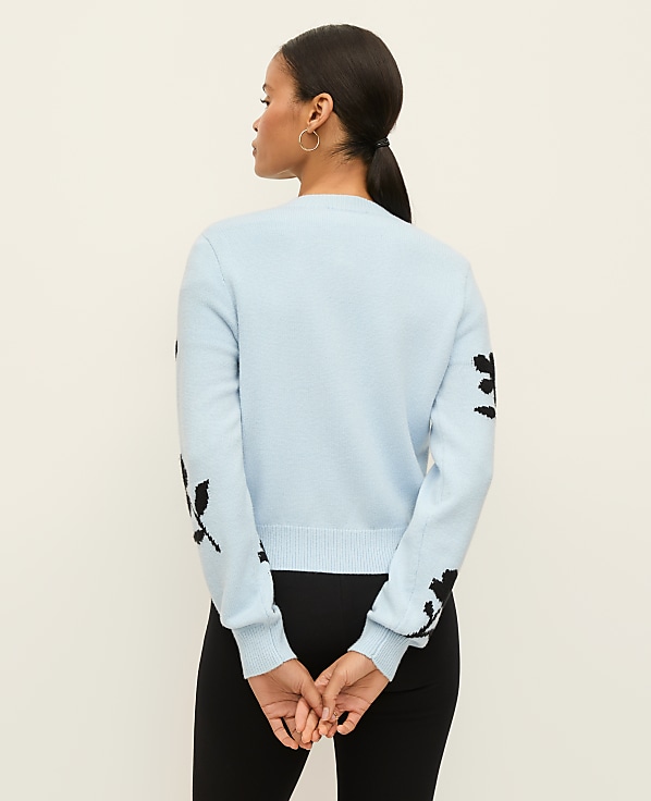 Petite Floral Jacquard Cardigan