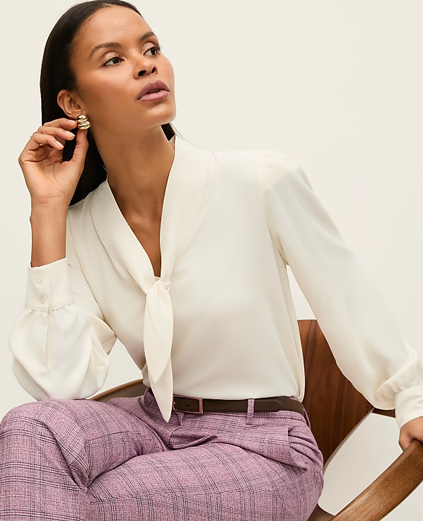 Petite Bow Blouse