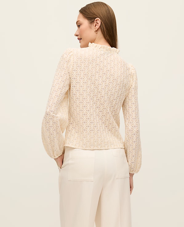 Ruffle Collar Top