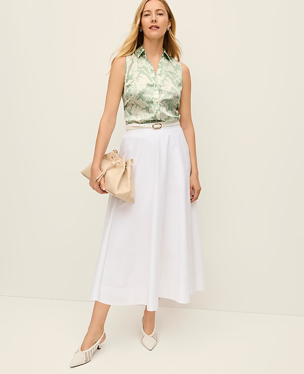 Floral Sleeveless Essential Shirt