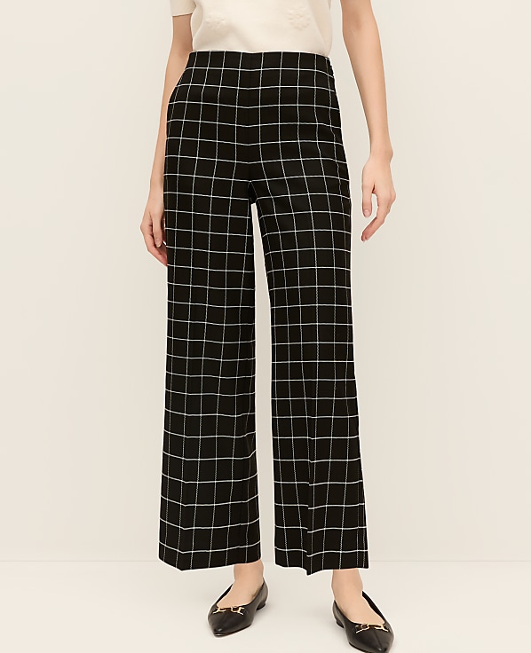 The Grace Straight Pant in Windowpane